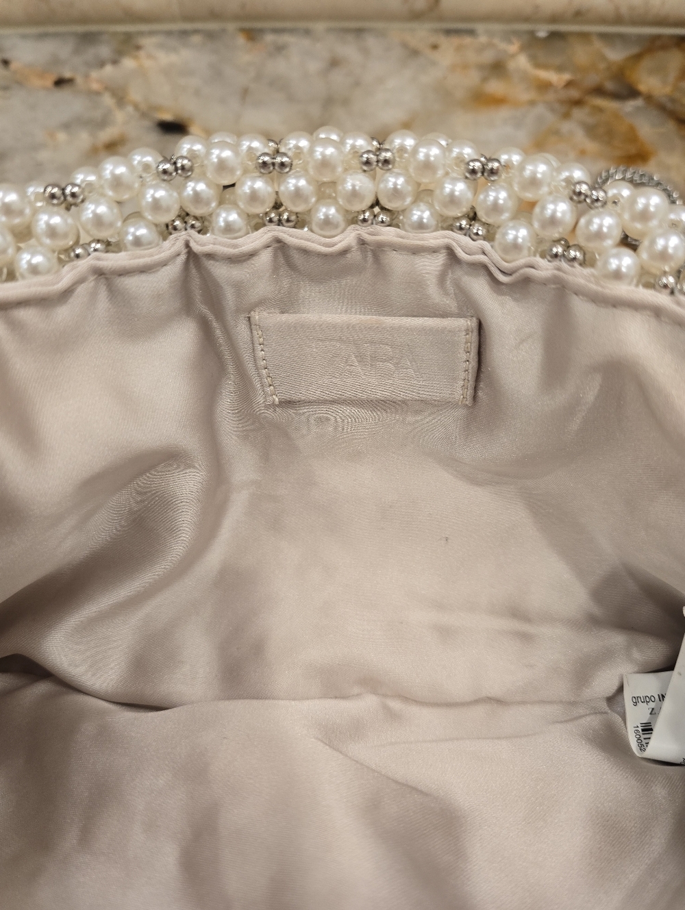 Zara Pearl Beaded Shoulder, Crossbody Bag - Picture 6 of 6